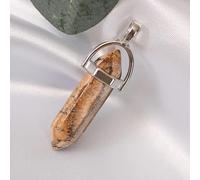 HQHYGM Natural Crystal Natural Crystal Jewel Necklace Hexagonal Stone Pendant Necklace Men's and Women's Fashion Jewelry,Style 9,1PC (Color : Style 12, Size : 1PC)