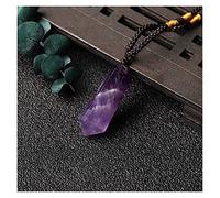 HQHYGM Natural Crystal Rough 1PC Natural Sapphire Stone Pendant with Pink Quartz Amethyst Necklace for Gift Women& Stone Mineral Specimen (Color : 23, Size : 1pc)