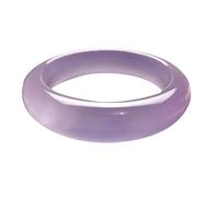HQHYGM Natural Feng Shui Jade Bangle for Women Genuine Purple Bracelet Agate Safe and Auspicious 58-62mm
