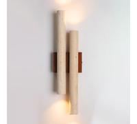 HQHYGM Natural Huangdosthandmade Wall Light WABI-Sabi Style Indoor BedHead Wallp G9 Farmhouse Wall for Liviroom Bedroom Corridor Dwallp/a