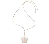 HQHYGM Natural Seashells Necklace Ocean Theme Plum Blossom Pendant Clavicle Chain for Women Girl Holiday Jewelry Gift