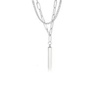 HQHYGM Necklace Pendant Chain Men Women Jewellery Pendant Necklace Double Layer Necklace Jewelry Household