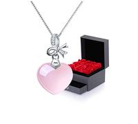 HQHYGM Necklaces for Women Girls Heart Necklace Pendant Handmade Dainty Choker Necklace for Women Necklace Good Luck Fashion Accessories Pink Choker Necklaces Household