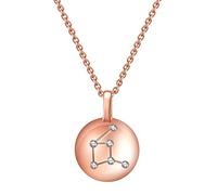 HQHYGM Necklaces for Women Girls Pink Crystal Constellation Libra Horoscope Necklace Astrology 12 Constellation Horoscope Sign Astrology Star Necklace Birthday Gifts For Women Girls Choker