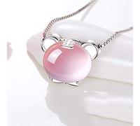 HQHYGM Necklaces for Women Girls Women's Amethyst Necklace Pendant Heart Necklaces Jewelry Gifts Or Girls Friend Mother Granny Sister Birthday Choker Necklaces Household