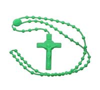 HQHYGM Noctilucent Glowing Rosary Necklaces Catholicism Religious Jewelry Party for Prayer Soft Gel Colorful Luminous Fluorescent Beads Necklace),additionalWeblabs:(: