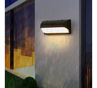 HQHYGM Outdoor Wall Lamps with Motion Sensor IP65 Waterproof Wall Porch Lights Wall Outdoor Security Light Indoor/Outside for Balcony Garage Fence