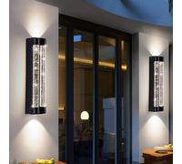 HQHYGM Outdoor Wall Light Garden Decorative Wall Lamp Up Down Villa Wall IP65 Waterproof Wall Aluminium for Balcony Terrace Porch (Neutral Light 40cm)