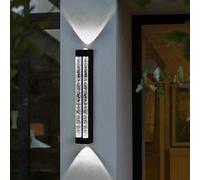 HQHYGM Outdoor Wall Light Garden Decorative Wall Lamp Up Down Villa Wall IP65 Waterproof Wall Aluminium for Balcony Terrace Porch (White Light 60cm)