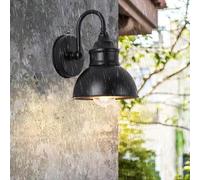 HQHYGM Outdoor Wall Light with Dusk to Dawn Sensor Wall Lamp Vintage Decorate Wall Security Outside Wall IP65 Waterproof Aluminum for Garden Terrace Balcony (1 Pack)