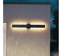 HQHYGM Outdoor Wall Lights IP65 Waterproof Aluminum Wall Sconces Front Door Lamp Acrylic Wall Lamps Indoor/Outside for Garden Hallway Entrances Balcony