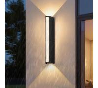 HQHYGM Outdoor Wall Lights Up Down Light IP65 Waterproof Garden Wall Lamps Acrylic Aluminum Exterior Wall Sconces Indoor/Outside for Front Door Yard Garage Pathway
