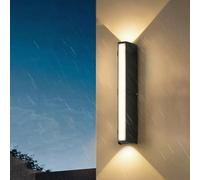 HQHYGM Outdoor Wall Lights Up Down Light IP65 Waterproof Garden Wall Lamps Acrylic Aluminum Exterior Wall Sconces Indoor/Outside for Front Door Yard Garage Pathway