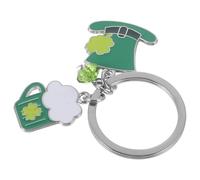 HQHYGM Patrick's Day Pendant Keychain with Four Leaf Shamrock Green Hat Charm Decorative Purse and Handbag Accessory Versatile Lucky Keyring for Bags Backpacks Car Keys Festival