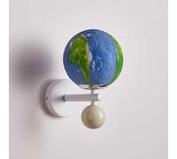 HQHYGM Planet Wall Globe Wall Mount Light Children's Room Wall Lamp Hardwired Sconces Wall Indoor Bedroom Wall Lamps for Bedside Kids Room Nursery Boys Girls Room
