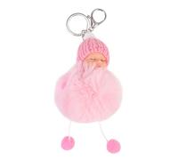 HQHYGM Plushies Keychain Fluffy Keychain Christmas Decor Doll Pom Pom Doll Hair Key Ring Hairball Funny Keyring Lovely Key Chain Pendant Pompom Decorate