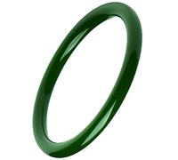 HQHYGM Pulsera de Jade Natural de Xinjiang Hetian, Brazalete de 52-66 mm Fengshui Old Pit Spinach Green, Pulseras con Cajas de Regalo