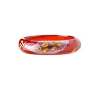HQHYGM Red Jade Bangle for Women Good Luck Bangle Bracelet Woman Jade Bangle Bracelet Fashion Vintage Jade Stone Bracelet Birthday Christmas(Women Jade Bangle115, 58-59MM)