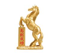 HQHYGM Resin Horse Statue,Horse Figurine,Housewarming Gift,Animal Collectible Statue,Miniature Figurine for Office Cabinet Farmhouse, White