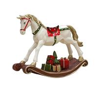 HQHYGM Rocking Statue Horse Figurine Birthday Gift Stylish Cute Christmas Ornament Table Decoration for Home Shelf Living Room