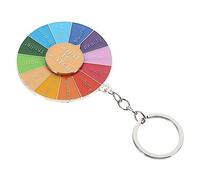 HQHYGM Rotating Roulette Keychain Pendant Metal Key Decor Bag Hanging Accessory Creative Gift for Festival and Everyday Use