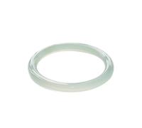 HQHYGM Round Ice Jade Bangle Bracelet For Women Ice Green Jade Bangle with Box Chinese Wealth Good Luck Bracelet For Women Birthday Gift(XI Bing-Green, 66-67mm)