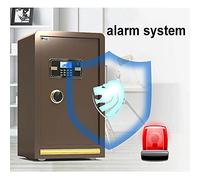 HQHYGM s Fireproof and Anti-Theft Electronic Steel Cabinet Cash Drawer 60cm/70cm/80cm Storage (Gold 70x43x36cm)