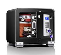 HQHYGM S，Security Safe，Digital Safe，Personal Safe，Lock Safe，Steel Safety for Home，Electronic Keypad Small Safe/Gold