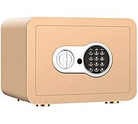 HQHYGM Safes Safes Digital with Keyboard， Manual Cover Key - Protect Money， Jewelry， Passport - Family， Business or Travel， White，Colour:White Safe，Black