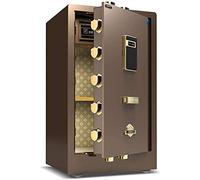 HQHYGM Safes Safes Electronic Home with Medium All Steel Password Home Fingerprint Office Anti-Theft 41 * 36 * 60Cm Safe，Black