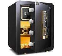 HQHYGM Safes Safes Electronic Home with Medium Invisible Double Insurance Password 38 * 31 * 48Cm Safe，Gold