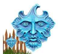 HQHYGM Sculpture | Face Statues Sculpture,Face Figurines Resin, Retro Ornaments Wall Art Decor, Garden Statue Indoor Outdoor Decorations