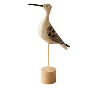 HQHYGM Sea Bird Figurine, Tabletop Ornament Art Craft with Base Mediterranean Sculpture Table Centerpiece for Office Balcony, Dot Pattern