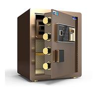 HQHYGM Security Fingerprint Password Cabinet Electronic Fireproof and Waterproof with Digital Keypad Medium Small ecurity Cabinet for Home Office Coffee 38 * 32 * 45cm