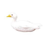 HQHYGM Simulation Model Realistic Figurine Photography Props Garden Statue Ornament for Kitchen, Yard, Farm, White