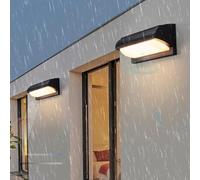 HQHYGM Solar Wall Light Outdoor Wall Lamp with Remote Control Dimming Wall with Motion Sensor Wall Solar Battery Powered for Garden Patio Yard (2 Packs)