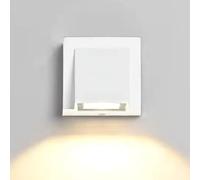 HQHYGM Square Outdoor Light IP65 Waterproof Wash Lamp 5W Garden Lights 3000K Wall Sconces Outside House Lamps for Porch Landscape Backyard