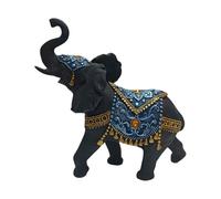 HQHYGM Statue Good Luck,Collectible, Ornament Decorative Sculpture Elephant Figurine for Living Room Table Centerpiece Desk, Black