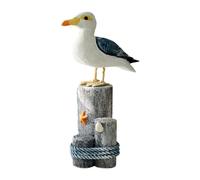 HQHYGM Statue on Base Sea Bird Figurine Creative Art Crafts Collectible Gift Cute Ornament Sculpture for Home Balcony Office
