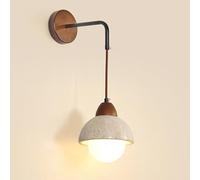 HQHYGM Stone for Bedside Travertine Japanese Vintage Mounted Lamp Bedroom Living Room Hallway Corridor Stairs Wall Fixtures with Hanging Wire