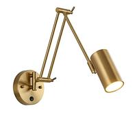 HQHYGM Swing Arm Mount Light Adjustable Lamp Hardwired with Switch Wall Down Lights Headboard Lamps for Bedroom Bedside Reading Living Room Home