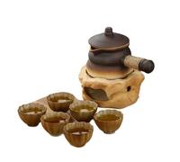 HQHYGM Tetera para cocinar al fuego Tetera para asar té 2025 Tetera Cerámica/vidrio Hervidor de agua, olla de barro Juego de estufa de asar de cerámica eléctrica para interiores Tetera Cerámica/vidrio