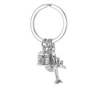 HQHYGM Travel Memorial Metal Airplane Earth Keychain Pendant for Travel Enthusiasts - Creative Backpack Car Key Ring Charm