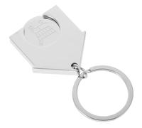HQHYGM Trolley Token Key Ring Metal Keychain Supermarket Coin Holder for Easy Shopping Cart Unlocking