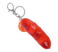 HQHYGM Unique Fake Hot Dog Garlic Keychain Pendant Simulated Food for Car Keys Purse Bag Decor Sturdy Whimsical Accessory with Craftsmanship and Playful
