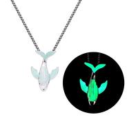 HQHYGM Unique Pendant Marine Animal Long Necklace Glowing Night Jewelry for Women Men Whale Drop Luminous Necklace),additionalWeblabs:(:
