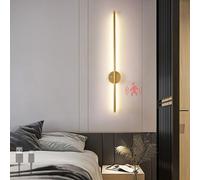 HQHYGM USB Rechargeable Wall Sconces with Motion Sensor Wall Light Battery Operated Wall Lamp 120CM Long Strip 3000K/4000K/6000K Living Room Bedroom Stairs Hallway (60cm Gold Warm Light)