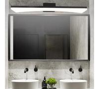 HQHYGM Vanity Wall Light Bathroom Over Mirror Wall Lamp Indoor Wall Bathroom Waterproof Wall Long Strip Acrylic for Makeup Bedroom Living Room (Black-White Light 40cm)