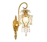 HQHYGM Vintage Bedside Mounted Light with Lampshade Bedroom Living Room Glass Lamps Japanese Solid Wood Wall Lamp Socket