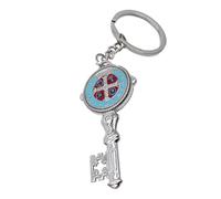 HQHYGM Vintage Bell Keychain Religious Charm Pendant Gothic Couples Keyring for Adults